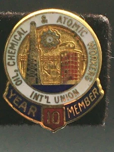 Oil, Chemical and Atomic Workers International Union 10 year member pin - Picture 1 of 7