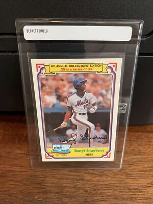 1984 Topps Drake's Big Hitters Darryl Strawberry RC Card #29 NM-MT FREE SHIPPING - Image 1 of 3