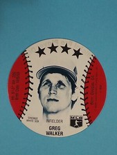 1985 JOX by Thom McAn Disc Greg Walker Chicago White Sox ⚾