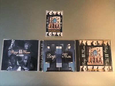 LOT OF 4 Boyz II Men- Cooleyhighharmony Cassette & CD, Can’t Let Her Go IMPORT - Image 1 of 4