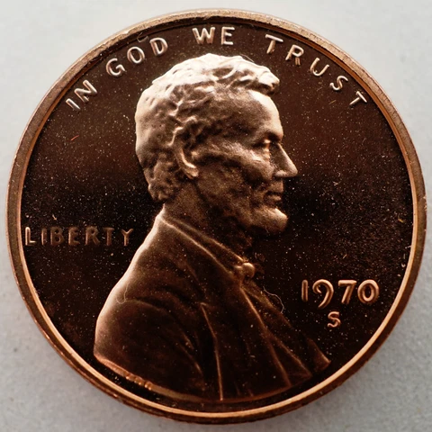 1970-S Small Date Proof Lincoln Cent - Gem Proof Red SD Cover