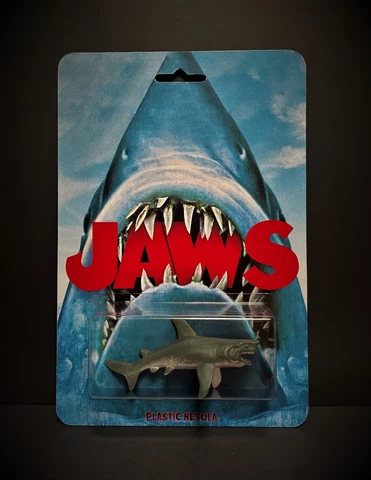JAWS Bruce Shark 3.75 inch Custom Action Figure Plastic Nebula One Off Art Toy Cover
