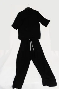 Schlafanzug Freizeitanzug schwarz - Bild 1 von 11