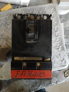 SQUARE D FA36040 CIRCUIT BREAKER 40A 3-POLE 600V 40 AMP . Tested - Picture 1 of 2