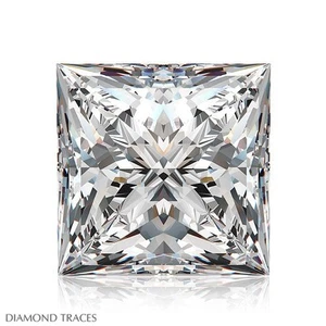 0.90ct D-VS1 Ideal Cut Princess AGI 100% Genuine Diamond 5.00x4.98x3.85mm - Picture 1 of 4