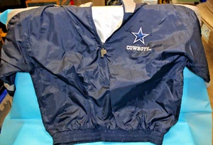 Chaqueta Pulóver Rompevientos Dallas Cowboys de Colección | Talla XL Reversible - Imagen 1 de 4