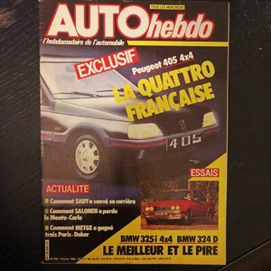 Auto hebdo 508 BMW 325 i 4x4 derek bell hans stuck bmw 324 d bruno saby R metge - Picture 1 of 2