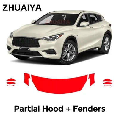 Película protetora de pintura PPF pré-cortada com capuz para Infiniti QX30 2017-2019 - Imagem 1 de 4