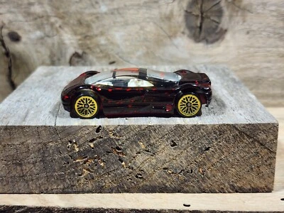 Hot Wheels 1990 1:64 Diecast Tech Tones Audi Avus Quattro Black Red Splatter - Image 1 of 4