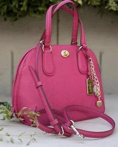 Coach Prince Street Leder Mini Rosa Rubin Umhängetasche Handtasche - Bild 1 von 12
