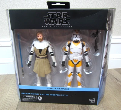 NUEVO STAR WARS SERIE NEGRA CLONES DE LA REPÚBLICA OBI WAN KENOBI TROOPER 212 Foto 1 de 2