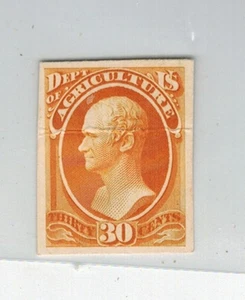 30 Cent Agri. Dept. Official Proof On Card - Picture 1 of 2