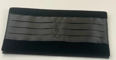 YSL Parfums вечер застежки сумка бархата атласный черный шикарный - Изображение 1 из 4