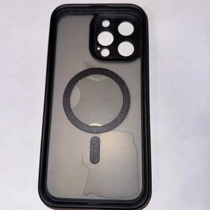 iPhone 15 Pro Max With MagSafe Charging Magnet Port Hard Case Black - Zdjęcie 1 z 2