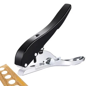 Single Hole Punch 3/8 inch/10mm Adjustable Heavy Duty for ID Cards PVC Metal - Picture 1 of 8