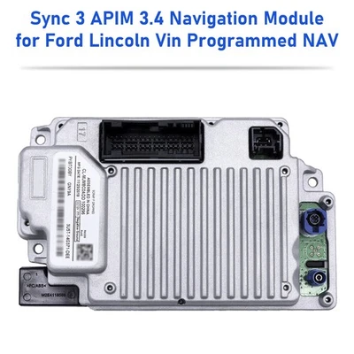 Sync 3 APIM 3.4 Navigation Module for Ford Lincoln Vin Programmed NAV S11 - Image 1 of 4