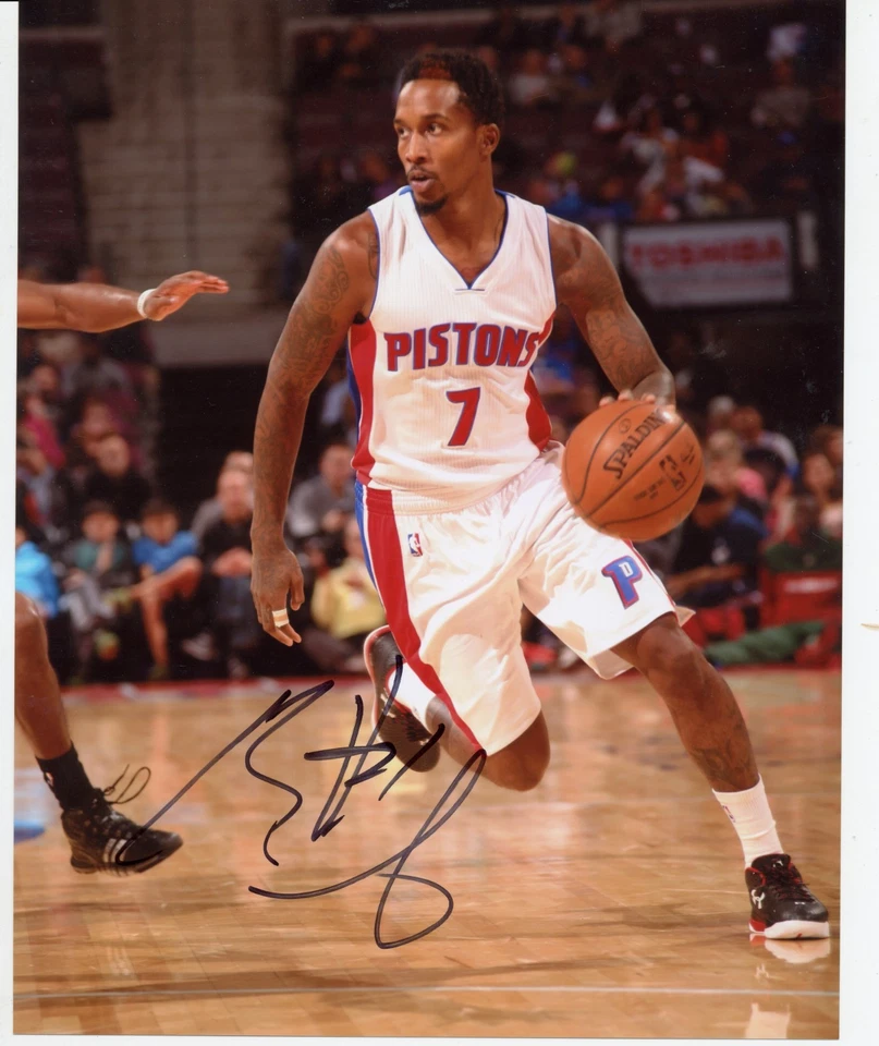 -Brandon Jennings- Signed/Autograph/Auto 8x10 Basketball NBA Photo Pistons - Image 1 of 1