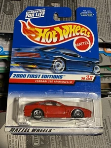 Hot Wheels 2000 First Editions 2/36 Ferrari 550 Maranello Red NEW ON CARD - Picture 1 of 1