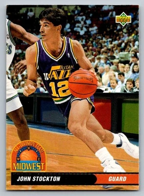 1992 Upper Deck All-Division Team  John Stockton AD14 - Image 1 of 2