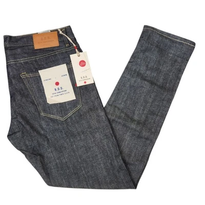 NEW Jack & Jones Mens R.D.D. Selvedge Denim Full Button Fly 5 Pocket Jeans 34/32 - Image 1 of 4