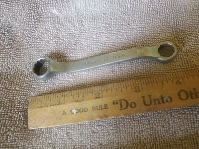 Cornwell 20 BW 3 Vintage Offset Double Box End Wrench 3/8" x 7/16" 12-Point  - Image 1 of 3