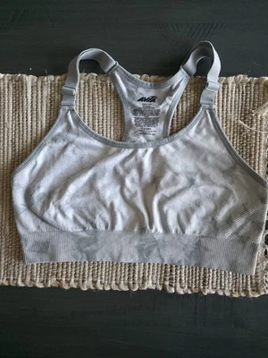 Avia Gray Tie Dye Racer Back Wide Strap Sports Bra Sz 3X - Image 1 of 3