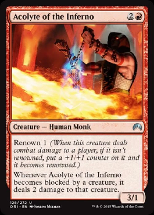 Acolyte of the Inferno -Foil Medium Play MTG Magic Origins - Image 1 of 1