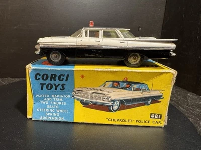 Corgi Model Club Toys 481. Chevrolet Polizeiauto In OVP - Bild 1 von 4
