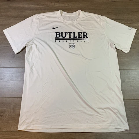 Butler University Basketball Bulldogs Nike Elite Dri-Fit T-Shirt White Sz 2XLT Cover