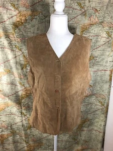 Outbrook Women’s Tan Leather Vest XL(16/18) - Picture 1 of 6