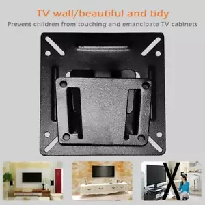 Universal TV Wall Mount Fixed LCD Monitor Holder for 12-24 inch Flat Screen - Picture 1 of 4