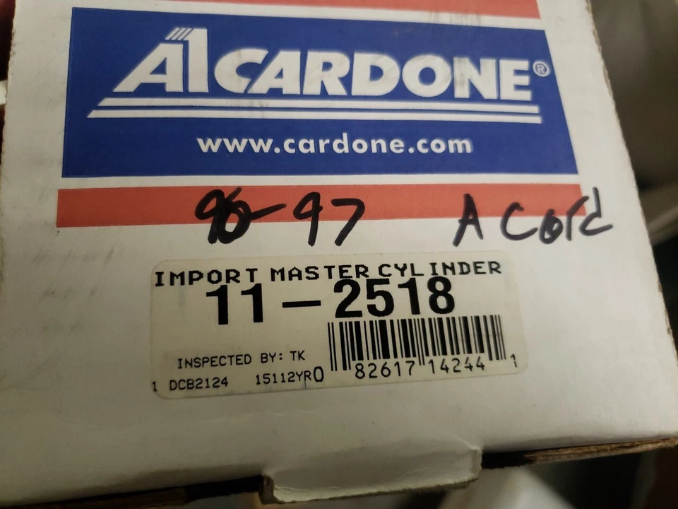 Cilindro maestro de freno para Honda Accord 90-97 Prelude S 92-96 11-2518 Foto 1 de 1