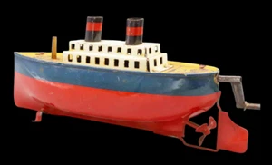 PAQUEBOT vers 1930  / jouet ancien - Imagen 1 de 8