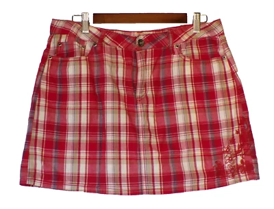 FADED GLORY размер 10 MISSY красный клетчатый Skort ракетбол теннис пиклбол б/у в отличном состоянии - Изображение 1 из 4