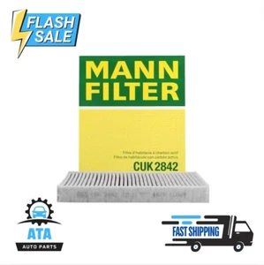 MANN Cabin A/C Activated Charcoal Filter For Porsche Audi VW CUK2842 (Excellent) - Picture 1 of 9
