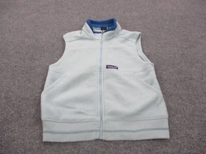 Patagonia Vest Jacket Boys M 10 Blue Fleece Outdoor Hiking Synchilla 65750 - Picture 1 of 10