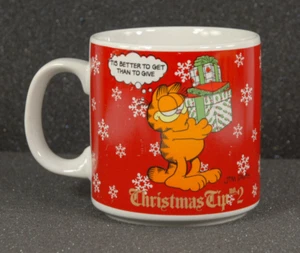 Suggerimento natalizio GARFIELD n. 2 tazzine caffè 1978 ENESCO da collezione - Foto 1 di 7