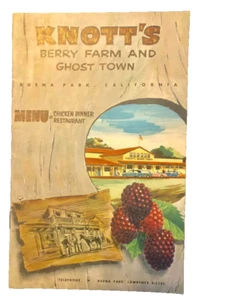 Knott's Berry Farm and Ghost Town Brochure Buena Park California Vintage 1960s - Picture 1 of 2