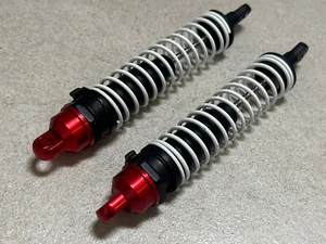 1 Paar Stoßdämpfer hinten 1/8 Carson Specter MLine Dämpfer Alu Shock caps rot - Bild 1 von 5