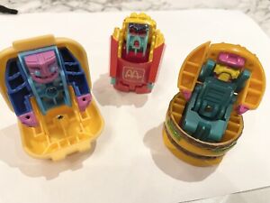 1987 1988 mcdonalds happy meal transformers toys lot of 3 Transformer Big mac