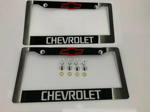 Marco de matrícula para CHEVROLET 2 PIEZAS CUBIERTA DE LICENCIA delantera y trasera ENVÍO RÁPIDO - Imagen 1 de 5