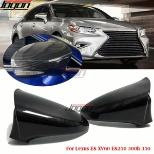 For Lexus ES XV60 ES300h ES350 2013 2014-18 Real Carbon Side Mirror Shell Covers - Picture 1 of 10