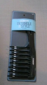 Conair Styling Essentials Detangling Comb, Style & Detangle BLACK #14415Z❤ - Picture 1 of 5