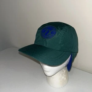 Gap Youth Large Ski Hat Cap Green Blue Ear Flaps Outdoor - Picture 1 of 9