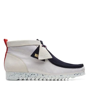 โ
๐๐Express Clarks Mens Wallabee FTRE White/Blk - Picture 1 of 12