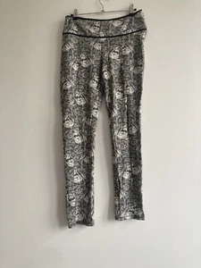 Leggings pantaloni Patrizia Pepe floreali taglia IT42 EU38 US 6 nero bianco comodi - Foto 1 di 16