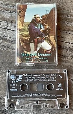 "Kokopeli Dreams" Fernando Cellicion, Native American Flute CASSETTE TAPE Tested - Image 1 of 4