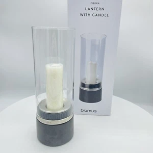 Blomus Windlight Piedra candelabro candelabro acero inoxidable vela 33 cm 65094 - Imagen 1 de 2