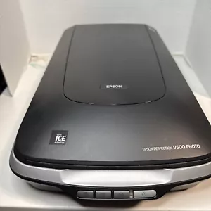 Epson Perfection V500 Photo Scanner J251A with Power Adapter - Works No USB F1 - Picture 1 of 16