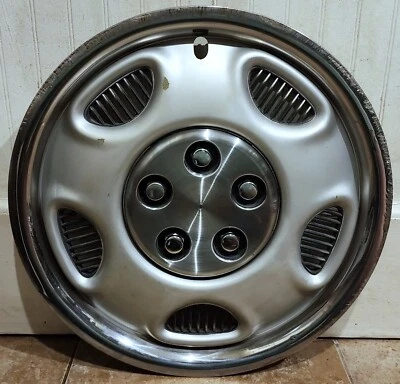 (1) Cubierta de rueda tapacubos OEM 1991-1993 Dodge Grand Caravan Daytona 15" #0D 4472032 Foto 1 de 4